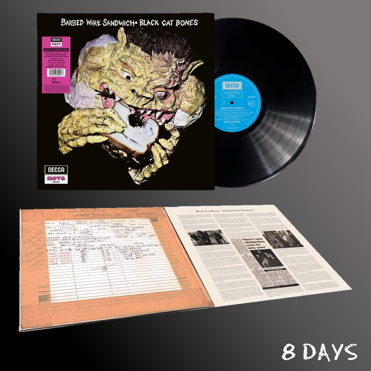 Black Cat Bones - Barbed Wire Sandwich - Black Vinyl LP | Pre-Order 6.11.26