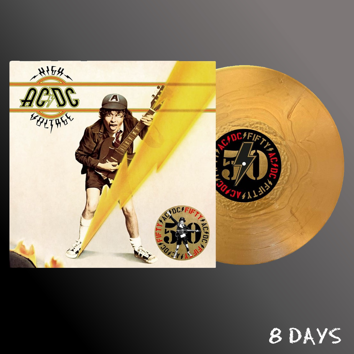 AC/DC - High Voltage (50th Anniversary) - Gold Vinyl LP