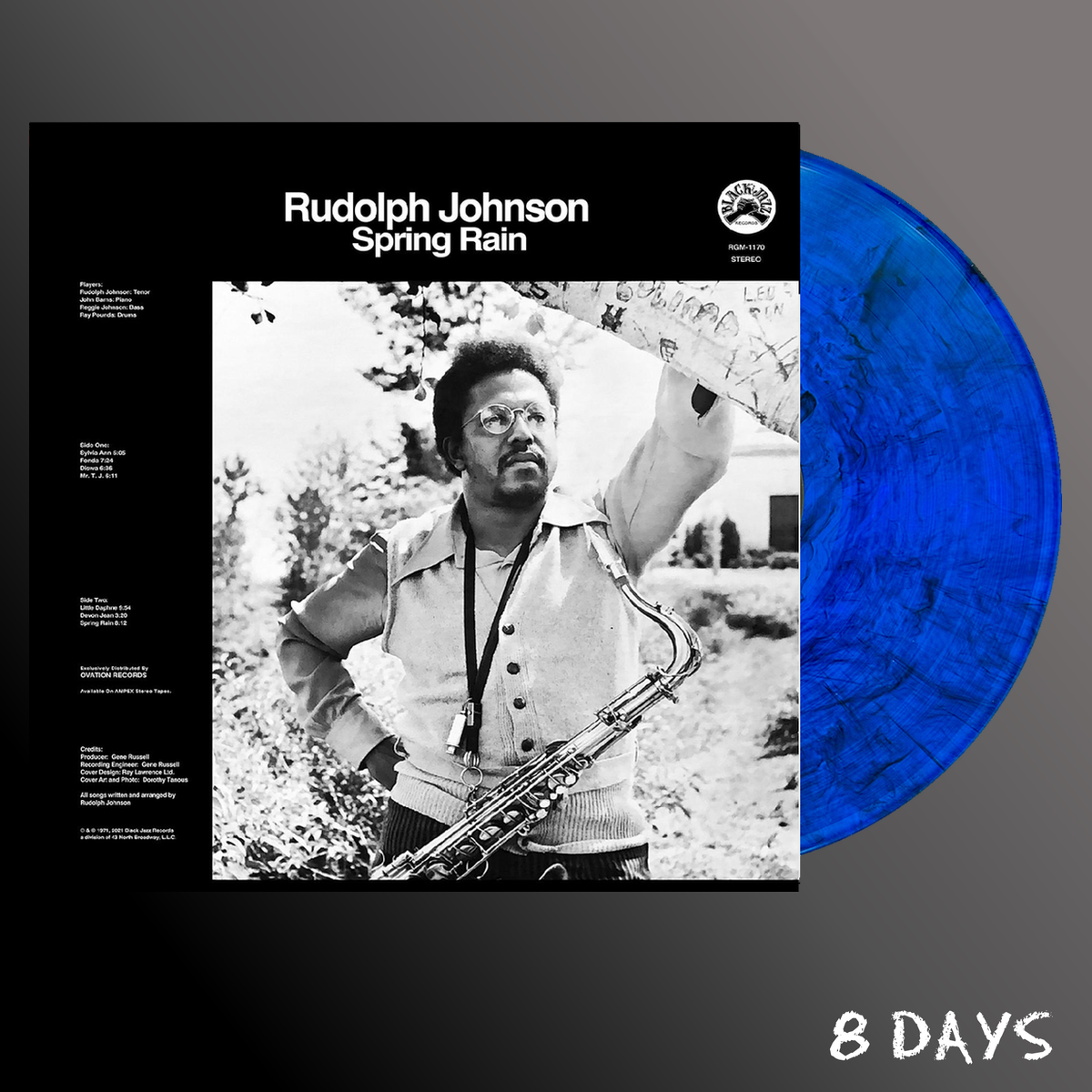 Rudolph Johnson - Spring Rain (Remastered) - Blue & Black Swirl Vinyl LP | Pre-Order 6.11.26