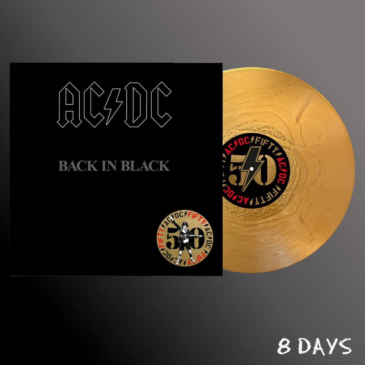 AC/DC - Back In Black (50th Anniversary) - Gold Vinyl LP