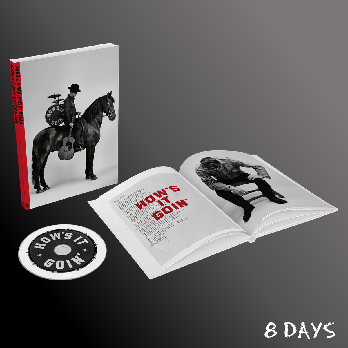 Bryan Adams - How's It Goin' - Hardback Book CD | Pre-Order 6.11.26