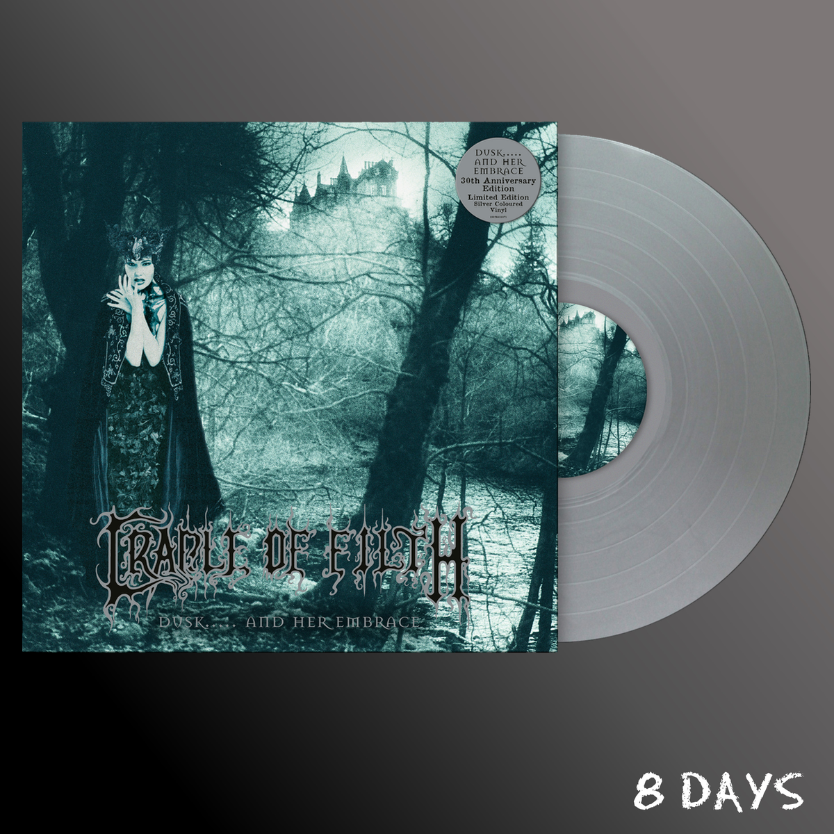 Cradle of Filth - Dusk... and Her Embrace - Silver Vinyl LP | Pre-Order 30.10.26