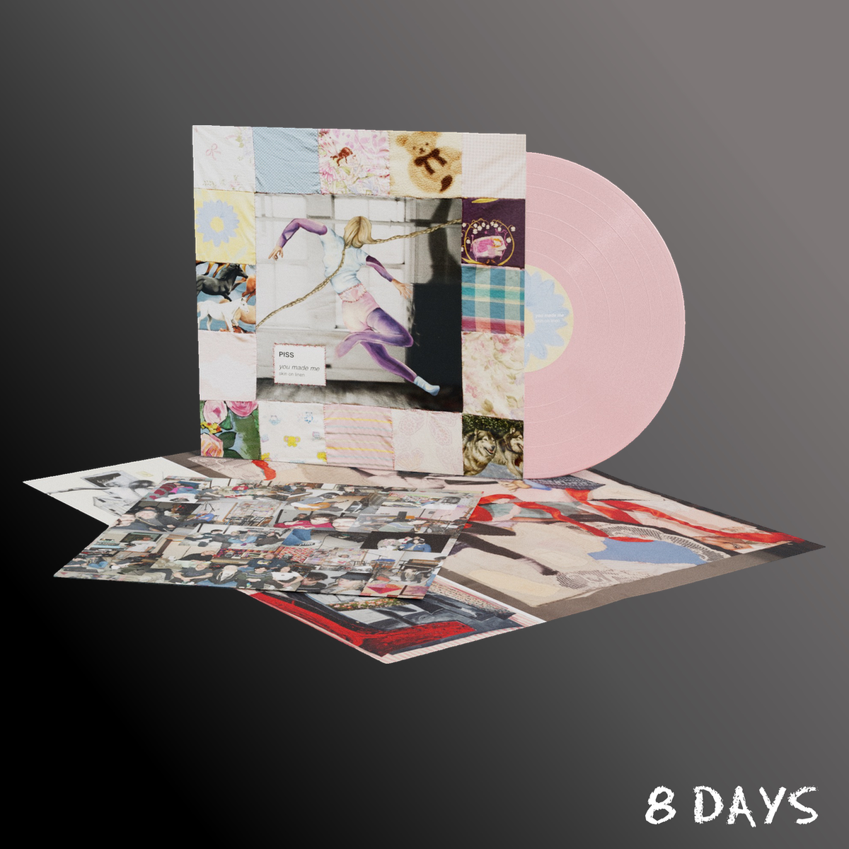 PISS - you made me / skin on linen - Baby Pink vinyl LP | Pre-Order 30.10.26