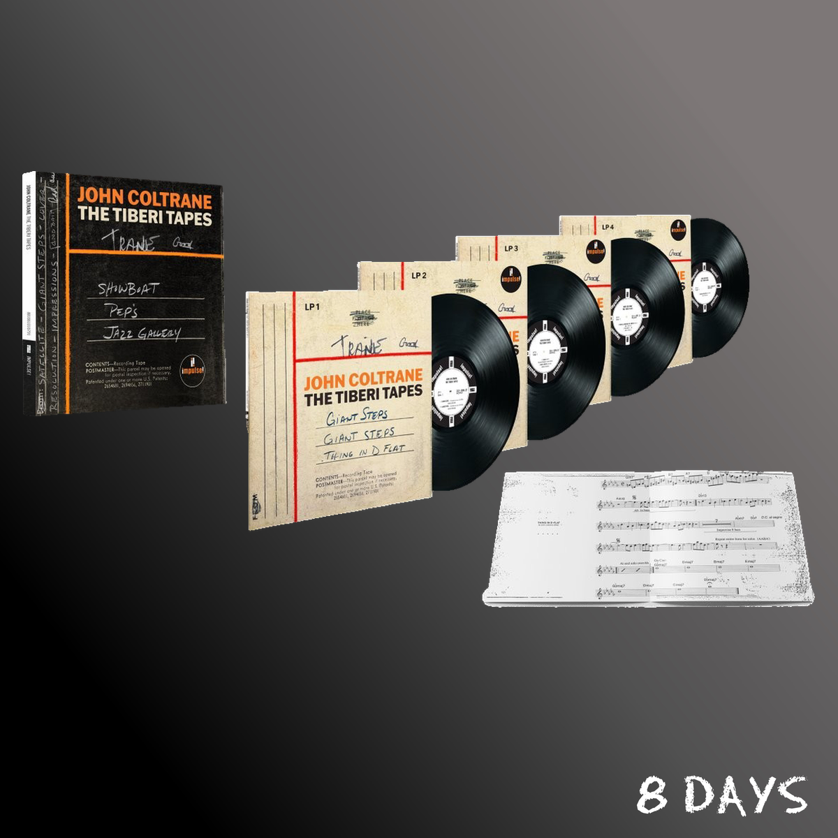 John Coltrane - The Tiberi Tapes - Black Vinyl 4LP | Pre-Order 6.11.26
