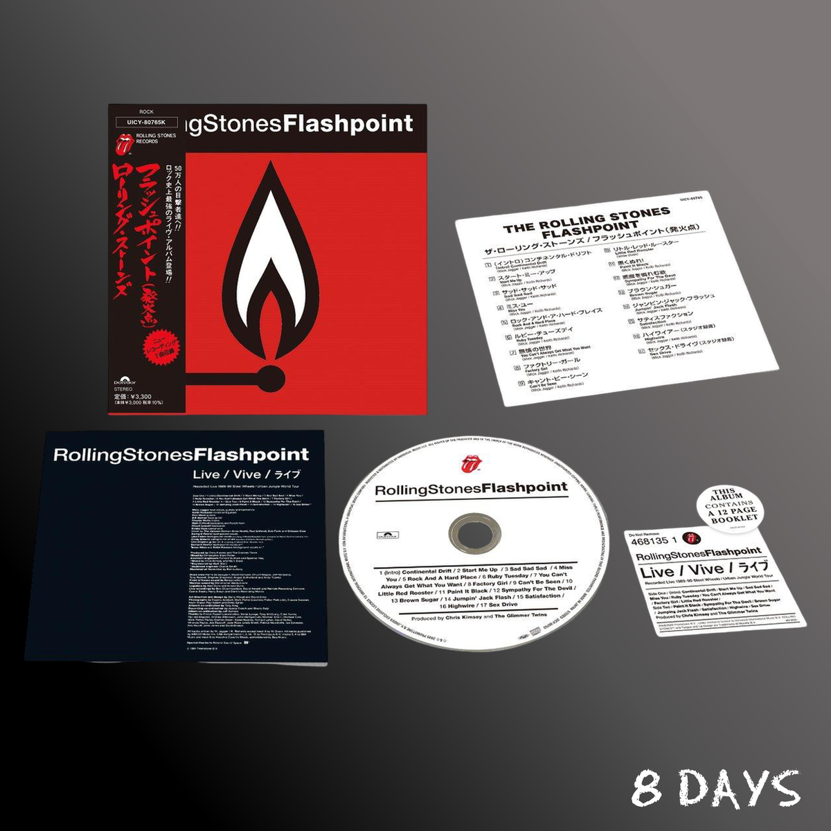 The Rolling Stones - Flashpoint (1991) - (SHM-CD) 1CD | Pre-Order 25.9.26