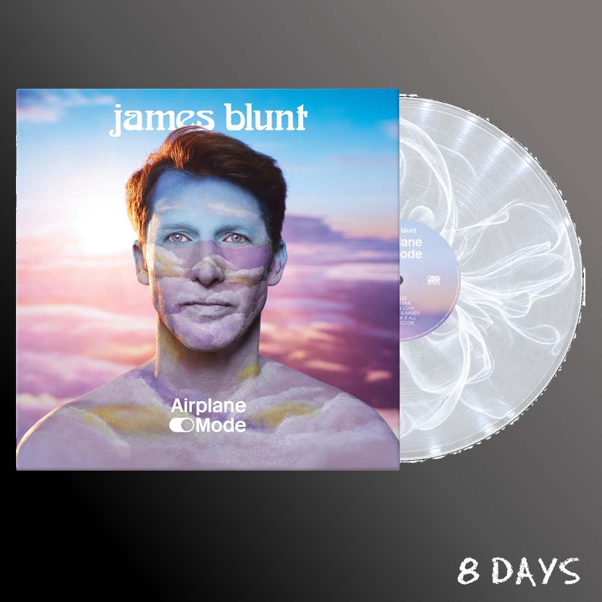 James Blunt - Airplane Mode - Clear & White Ecorecord Vinyl | Pre-Order 6.11.26