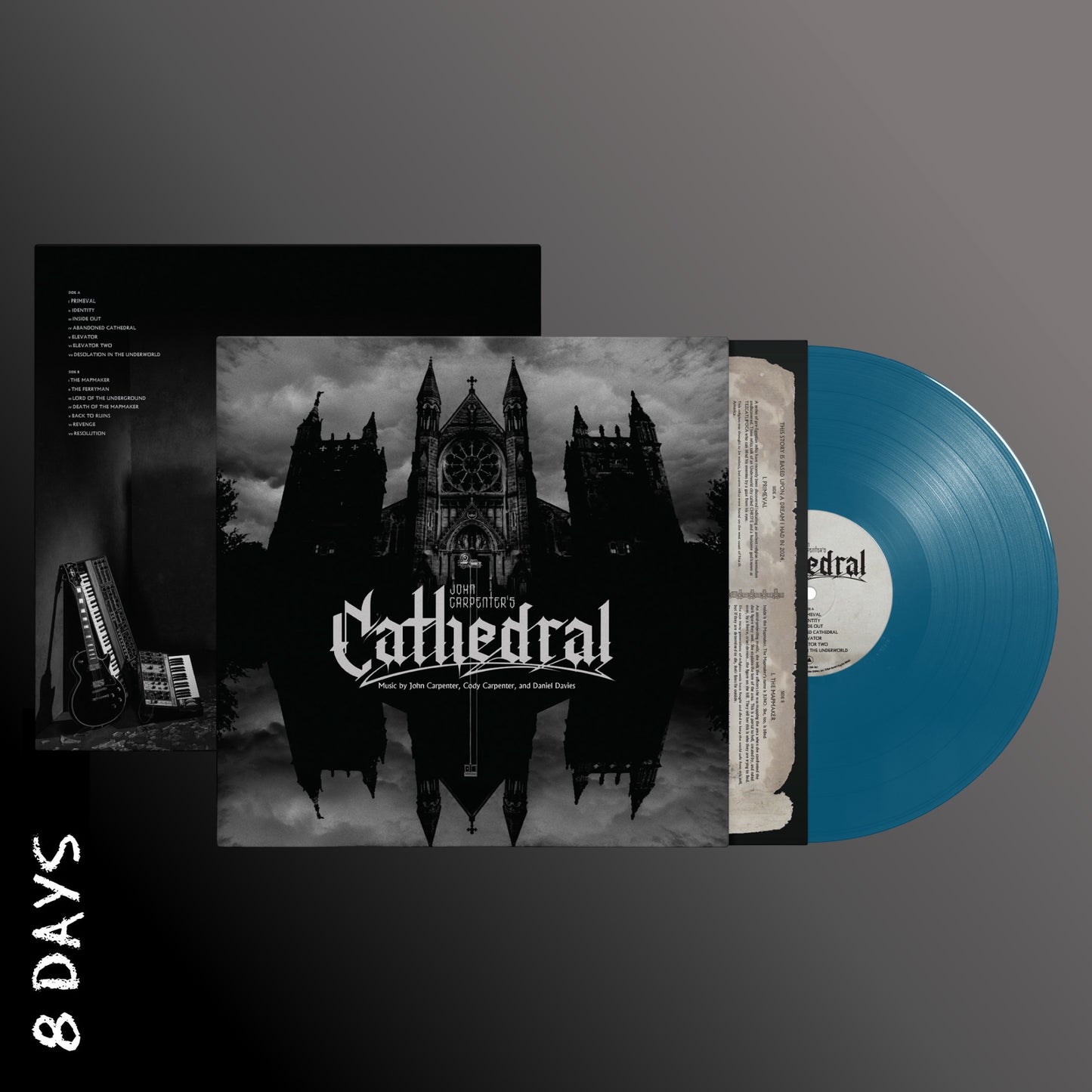 John Carpenter, Cody Carpenter, & Daniel Davies - Cathedral - Indies Deep Blue Vinyl - Pre Order 7/8/26