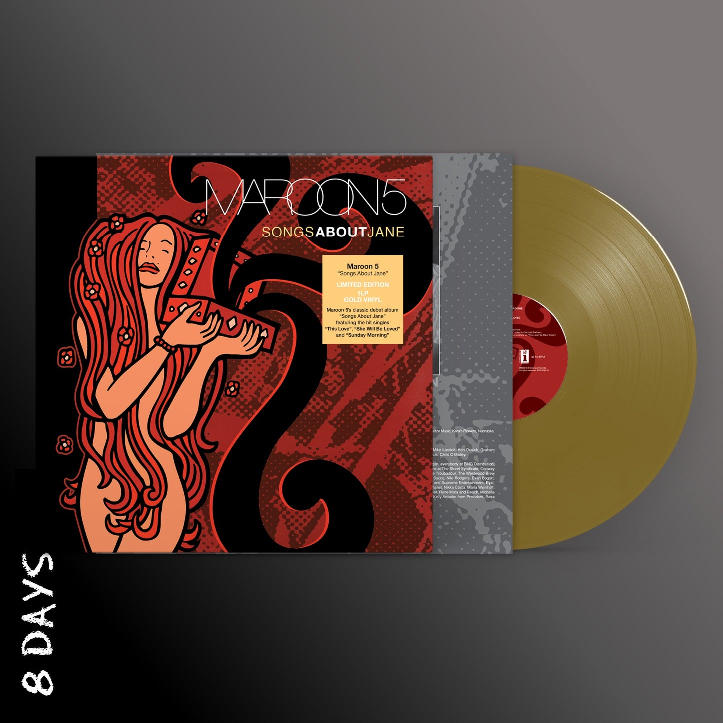 Maroon 5 - Songs About Jane - Gold Vinyl - Pre Order 19/6/26
