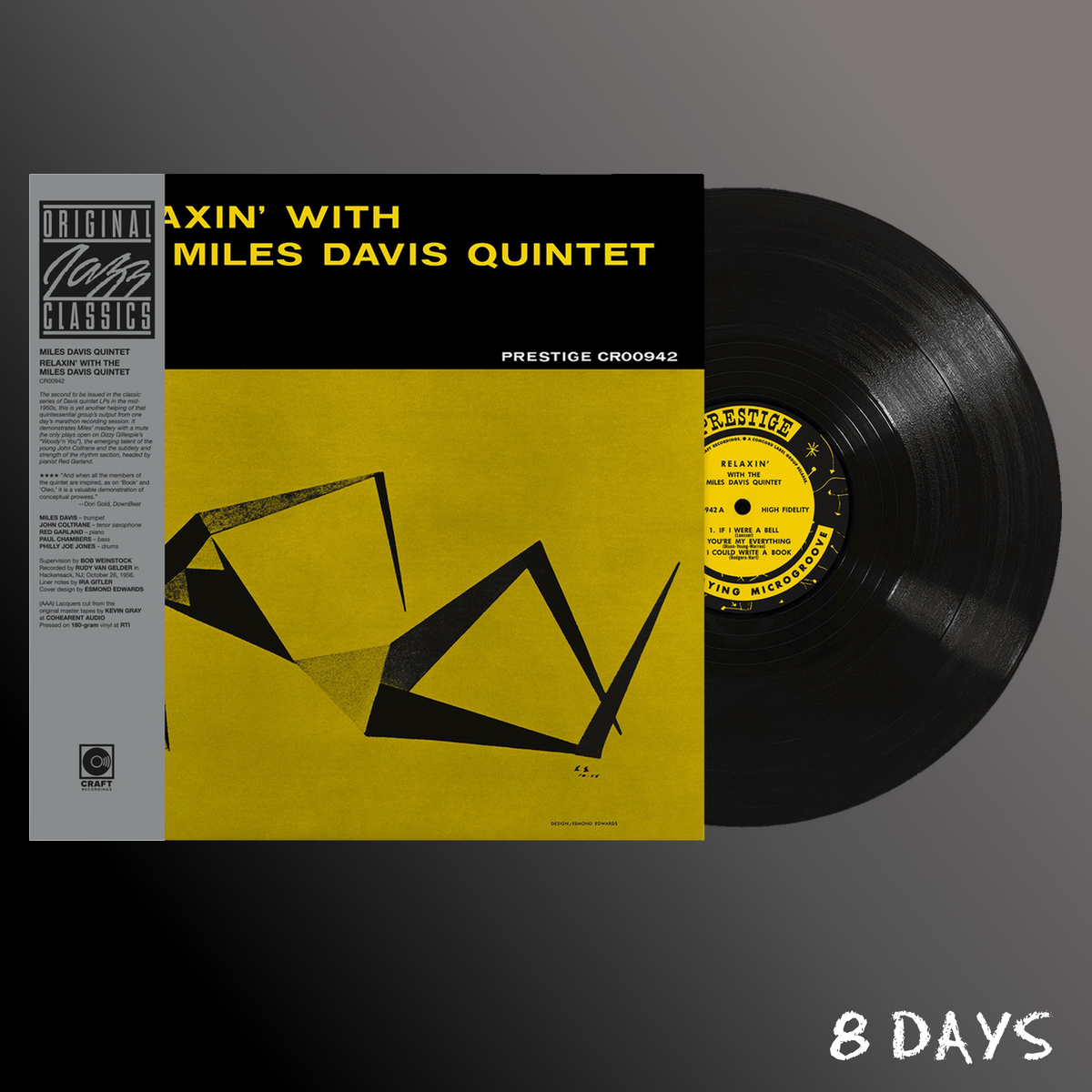 The Miles Davis Quintet - Relaxin' With The Miles Davis Quintet - Black Vinyl LP | Pre-Order 9.10.26
