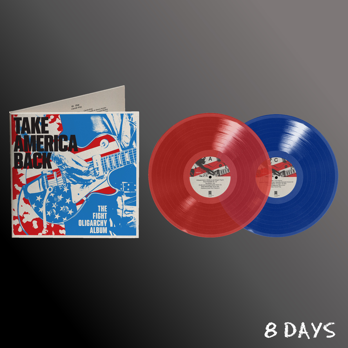 Various - Take America Back: The Fight Oligarchy Album - Red & Blue Vinyl 2LP | Pre-Order 26.2.27