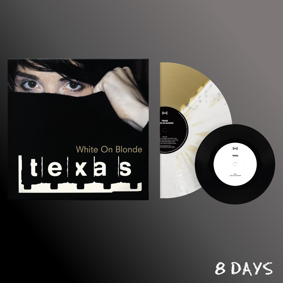 Texas - White On Blonde (30th Anniversary) - White & Gold Split Vinyl 1LP + 7 | Pre-Order 5.2.27