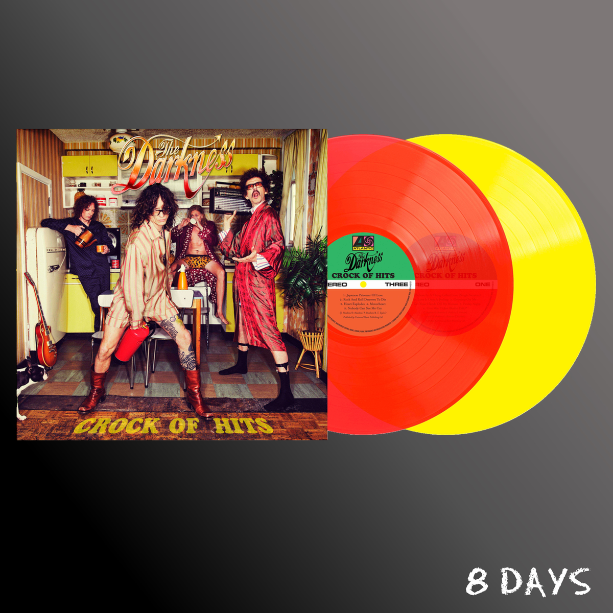 The Darkness - Crock Of Hits - Red & Yellow Vinyl 2LP | Pre-Order 27.11.26
