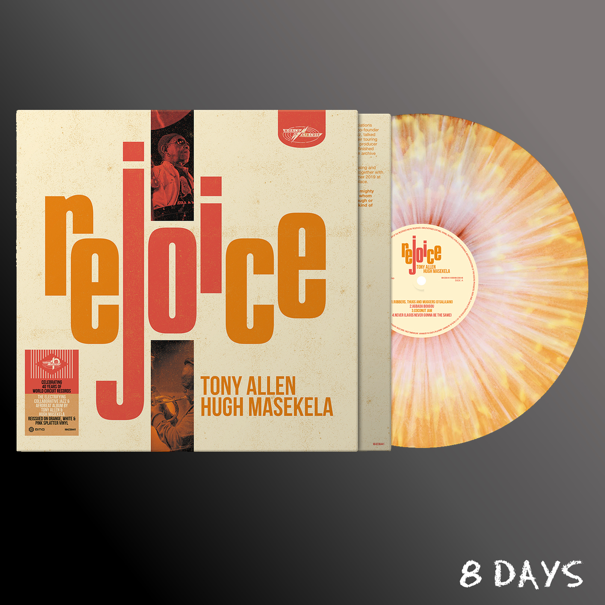 Tony Allen & Hugh Masekela - Rejoice - Splatter Vinyl LP | Pre-Order 30.10.26