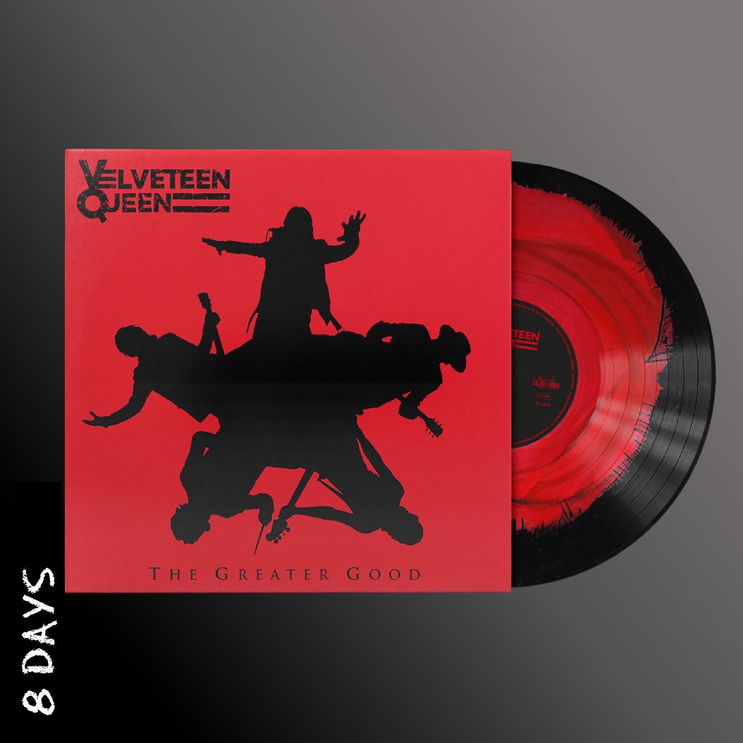Velveteen Queen - The Greater Good - Red & Black Corona Vinyl - Pre Order 18/9/26