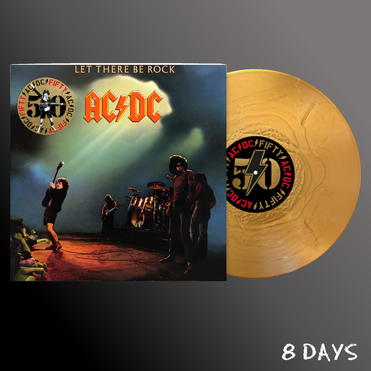 AC/DC - Let There Be Rock (50th Anniversary) - Gold Vinyl LP