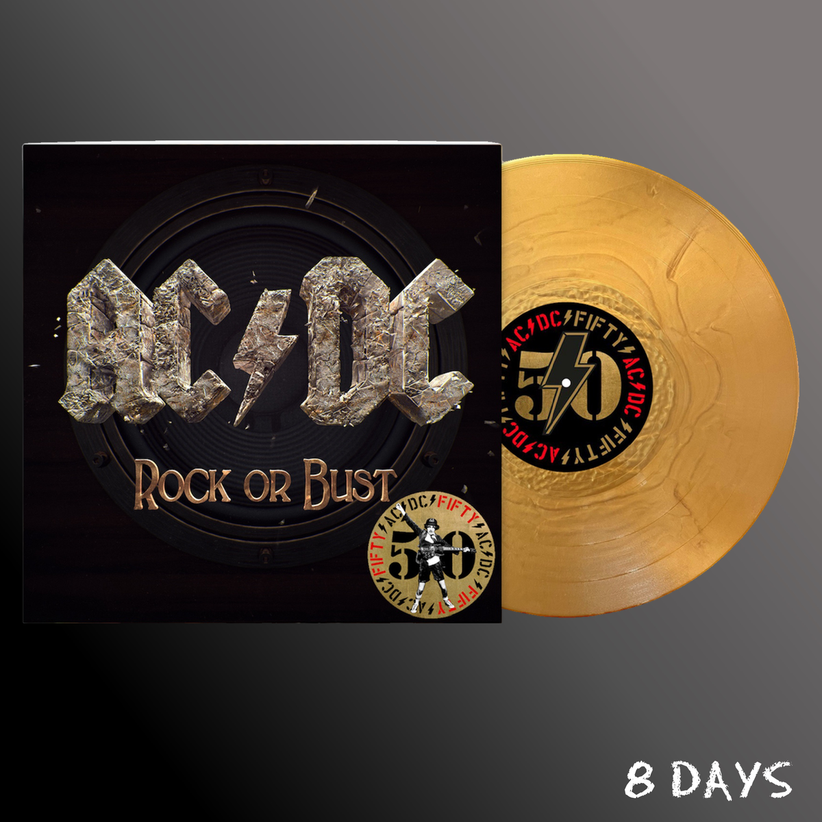 AC/DC - Rock or Bust (50th Anniversary) - Gold Vinyl LP