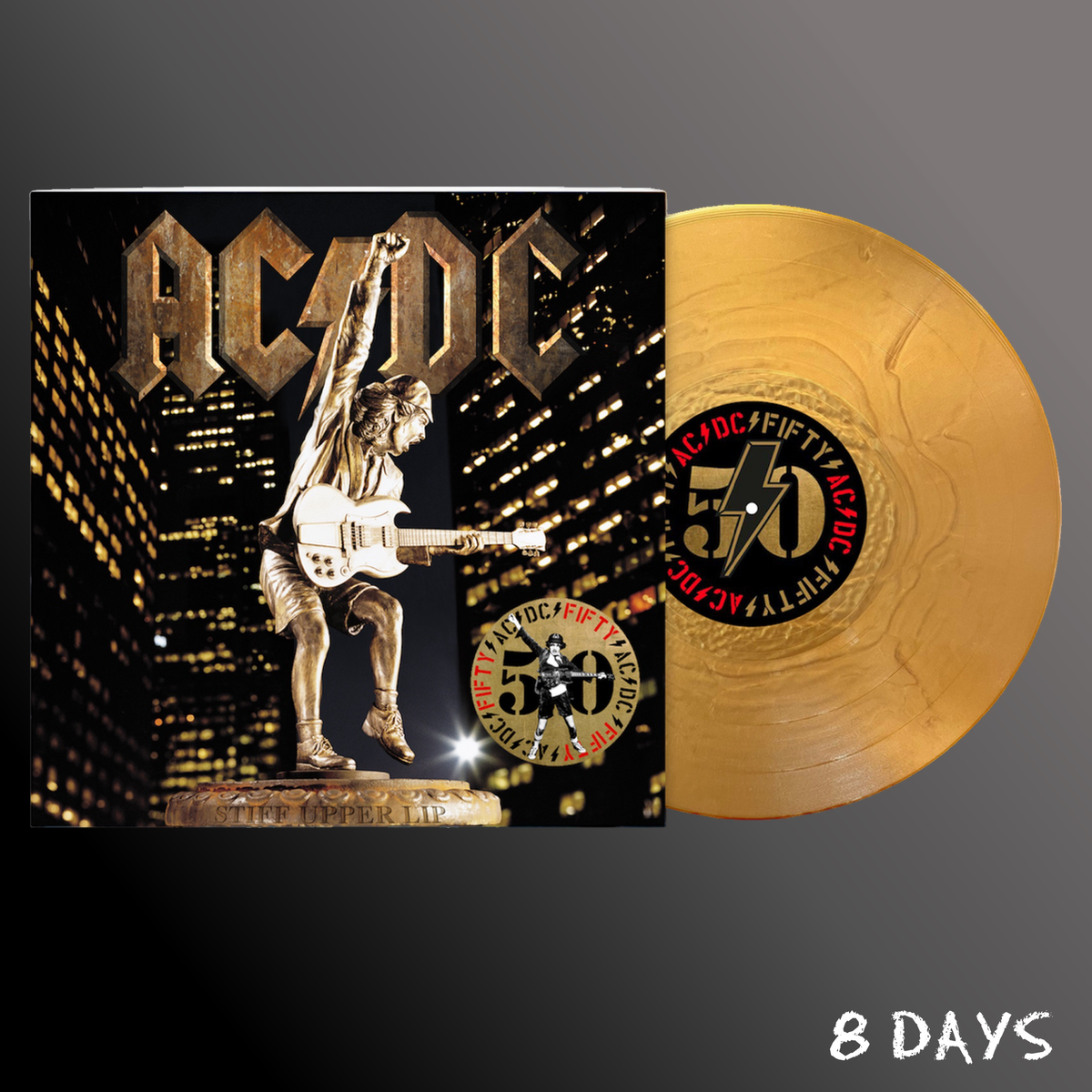 AC/DC - Stiff Upper Lip (50th Anniversary) - Gold Vinyl LP