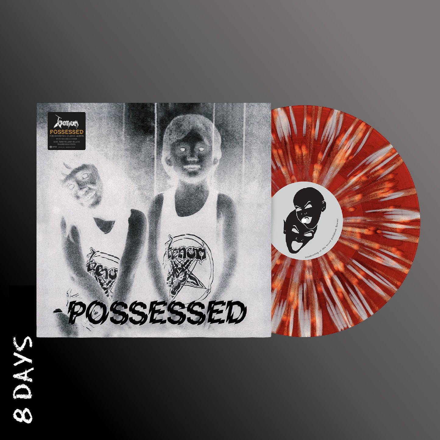 Venom - Possessed - Limited Red, Black & White Insomnia Vinyl LP | Pre-Order 21.8.26