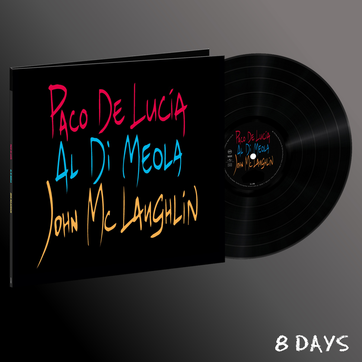 Paco de Lucía, Al Di Meola, John McLaughlin - The Guitar Trio - Black Vinyl LP | Pre-Order 27.11.26