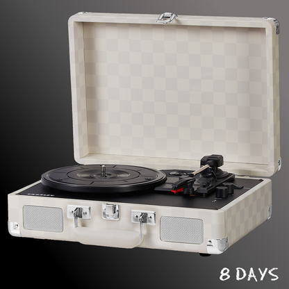 Crosley - Cruiser Plus Portable Turntable - Almond Checkerboard