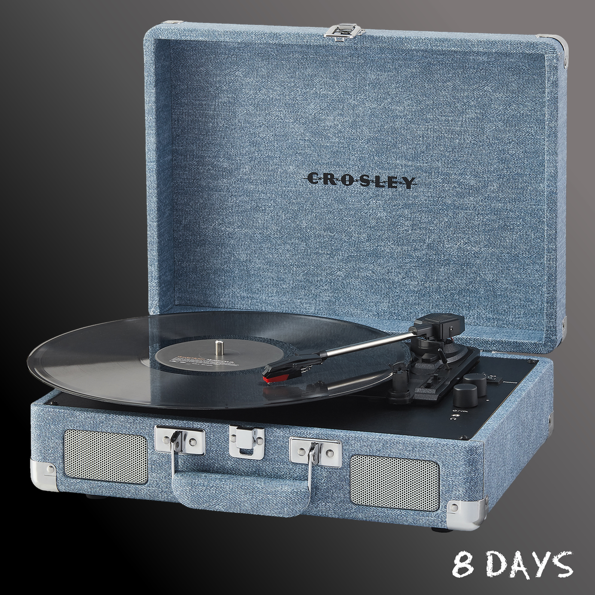 Crosley - Cruiser Plus Portable Turntable - Washed Denim