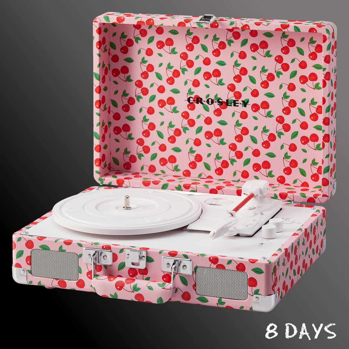 Crosley - Cruiser Plus Portable Turntable - Retro Cherry