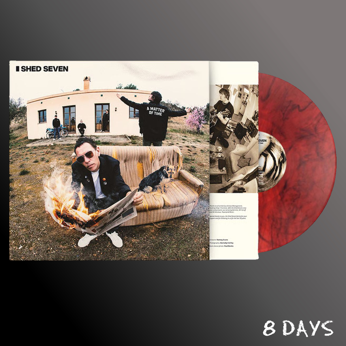 Shed Seven - A Matter of Time - Black/Red Marble Vinyl LP | Pre-Order 11.9.26