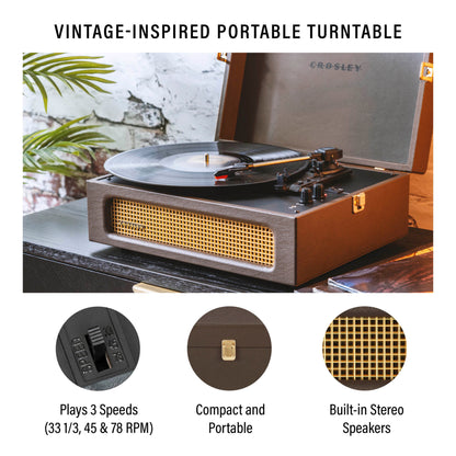 Crosley - Voyager Portable Turntable - Cocao