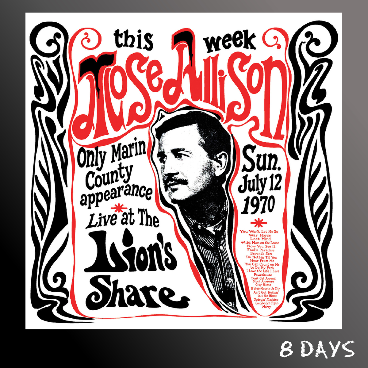 Mose Allison - Live at The Lion's Share July 12, 1970 - CD | Pre-Order 20.11.26