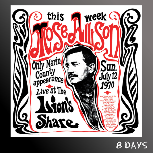 Mose Allison - Live at The Lion's Share July 12, 1970 - CD | Pre-Order 20.11.26