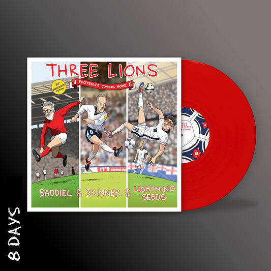 Baddiel, Skinner & Lightning Seeds - Three Lions (30) - Red 7" Vinyl - Pre Order 12/6/26