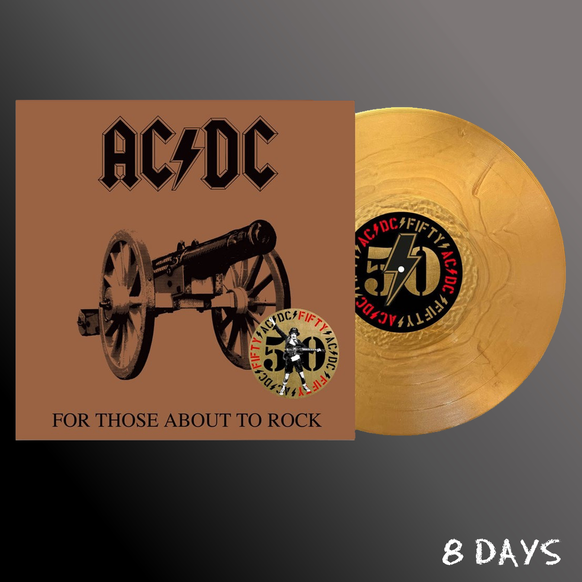 AC/DC - For Those About To Rock (50th Anniversary) - Gold Vinyl LP