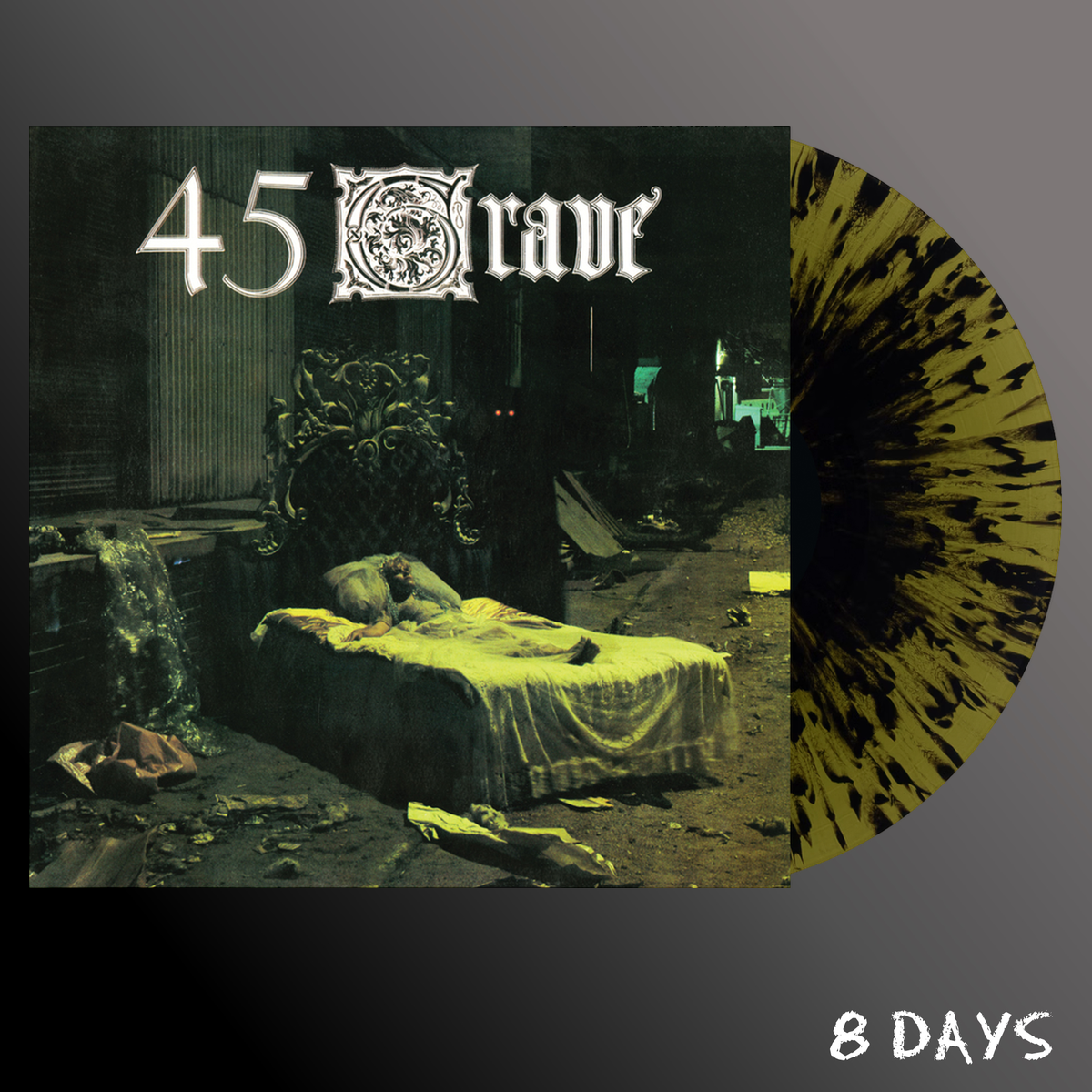 45 Grave - Sleep in Safety - Green & Black Splatter Vinyl LP | Pre-Order 16.10.26