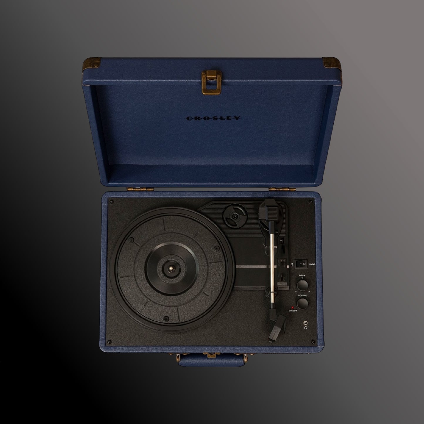 Crosley - Cruiser Deluxe - Bluetooth Turntable - Navy