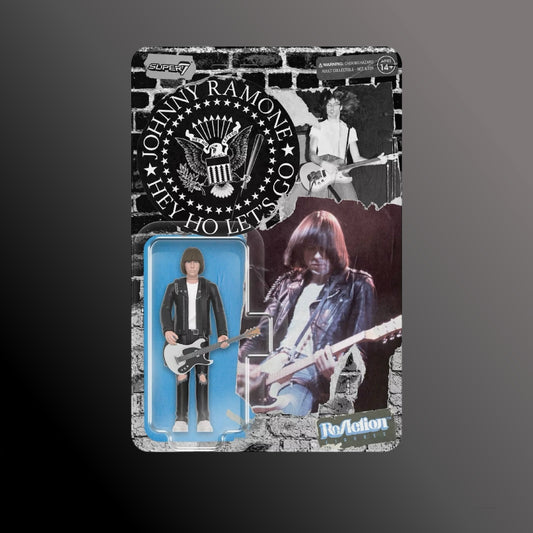 The Ramones - Johnny Ramone - White Tee - ReAction Figure