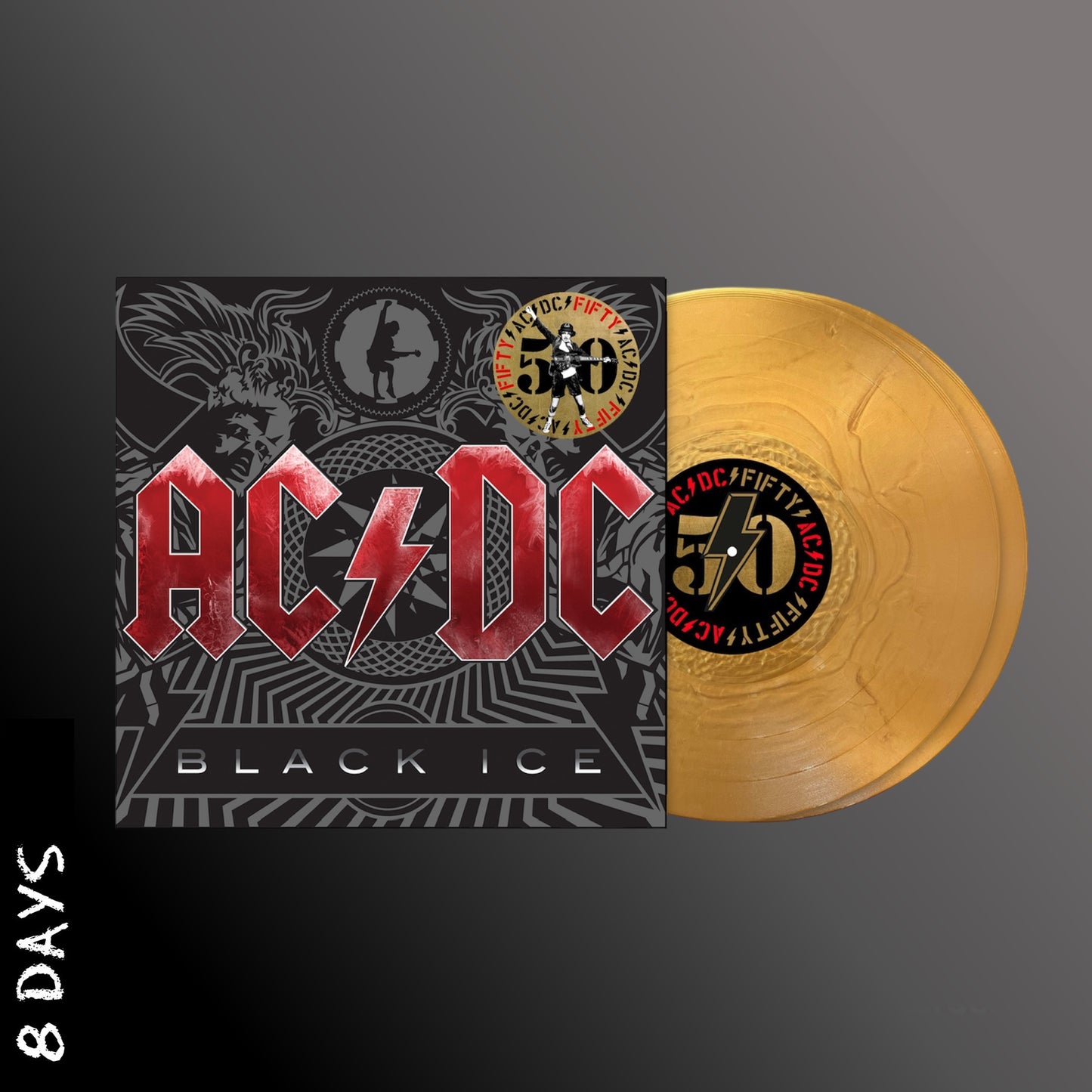 AC/DC - Black Ice - 50th Anniversary - 2LP Gold Vinyl