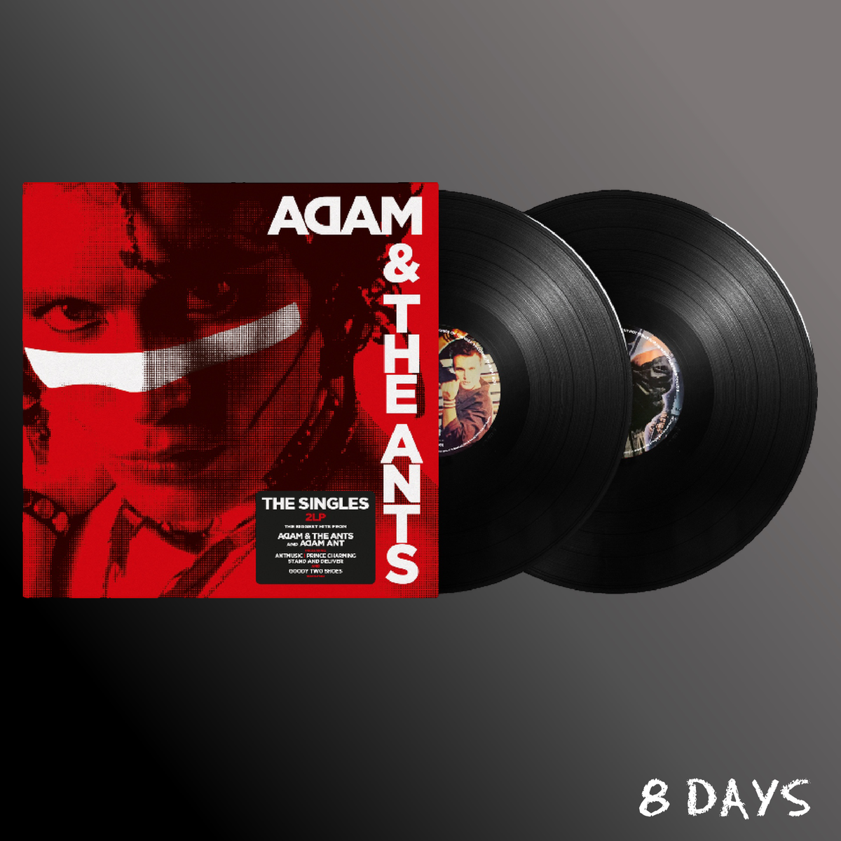 Adam Ant - THE SINGLES - Black Vinyl 2LP