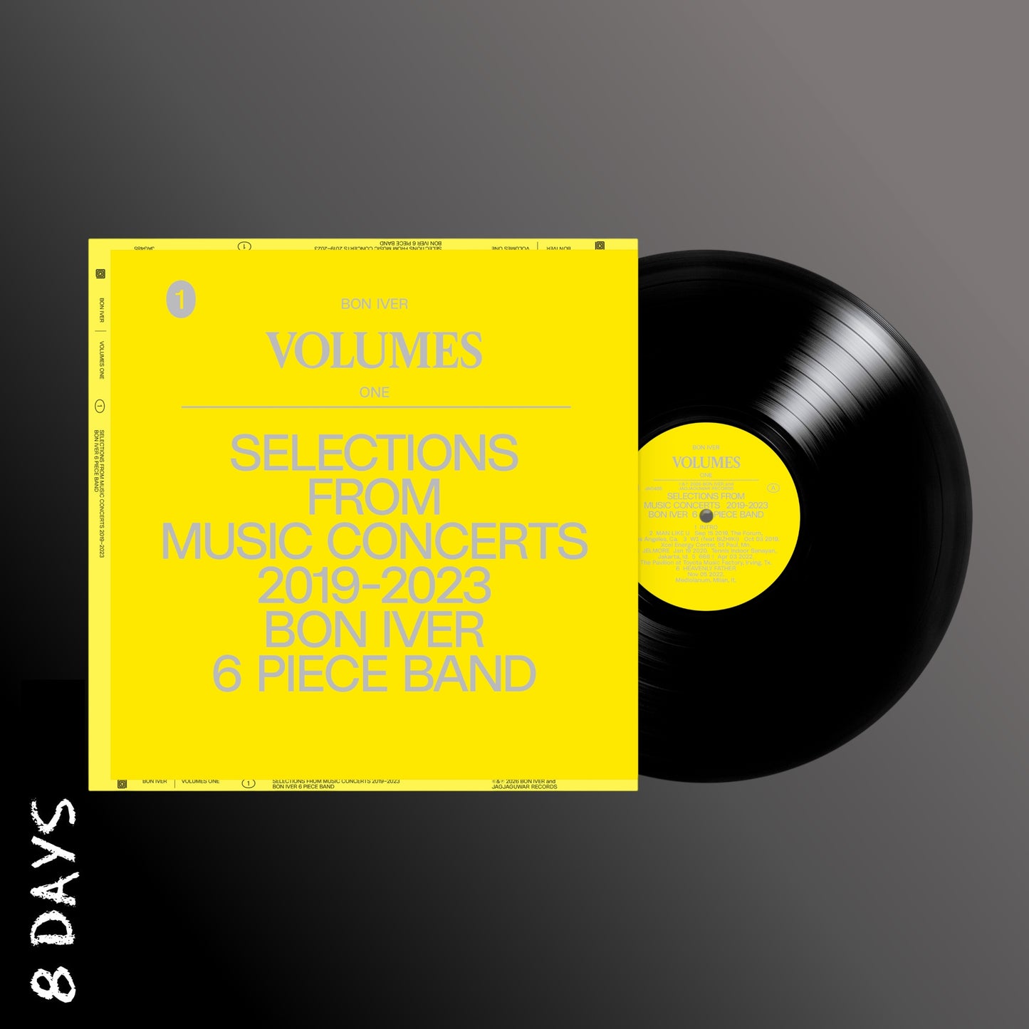 Bon Iver - VOLUMES: ONE "SELECTIONS FROM MUSIC CONCERTS 2019-2023 BON IVER 6 PIECE BAND - Black Vinyl - Pre Order 3/4/26