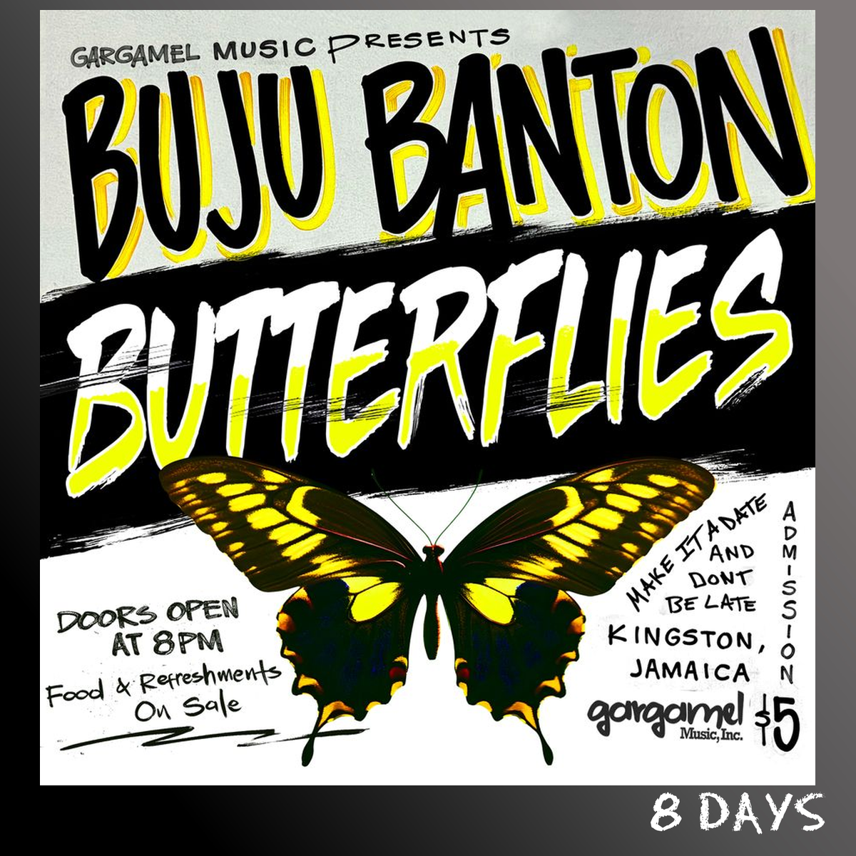 BUJU BANTON - BUTTERFLIES - Black Vinyl 7" | Pre-Order 21.8.26