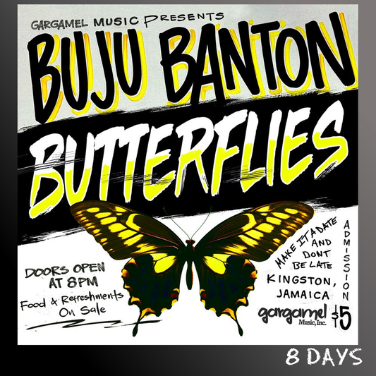 BUJU BANTON - BUTTERFLIES - Black Vinyl 7" | Pre-Order 21.8.26