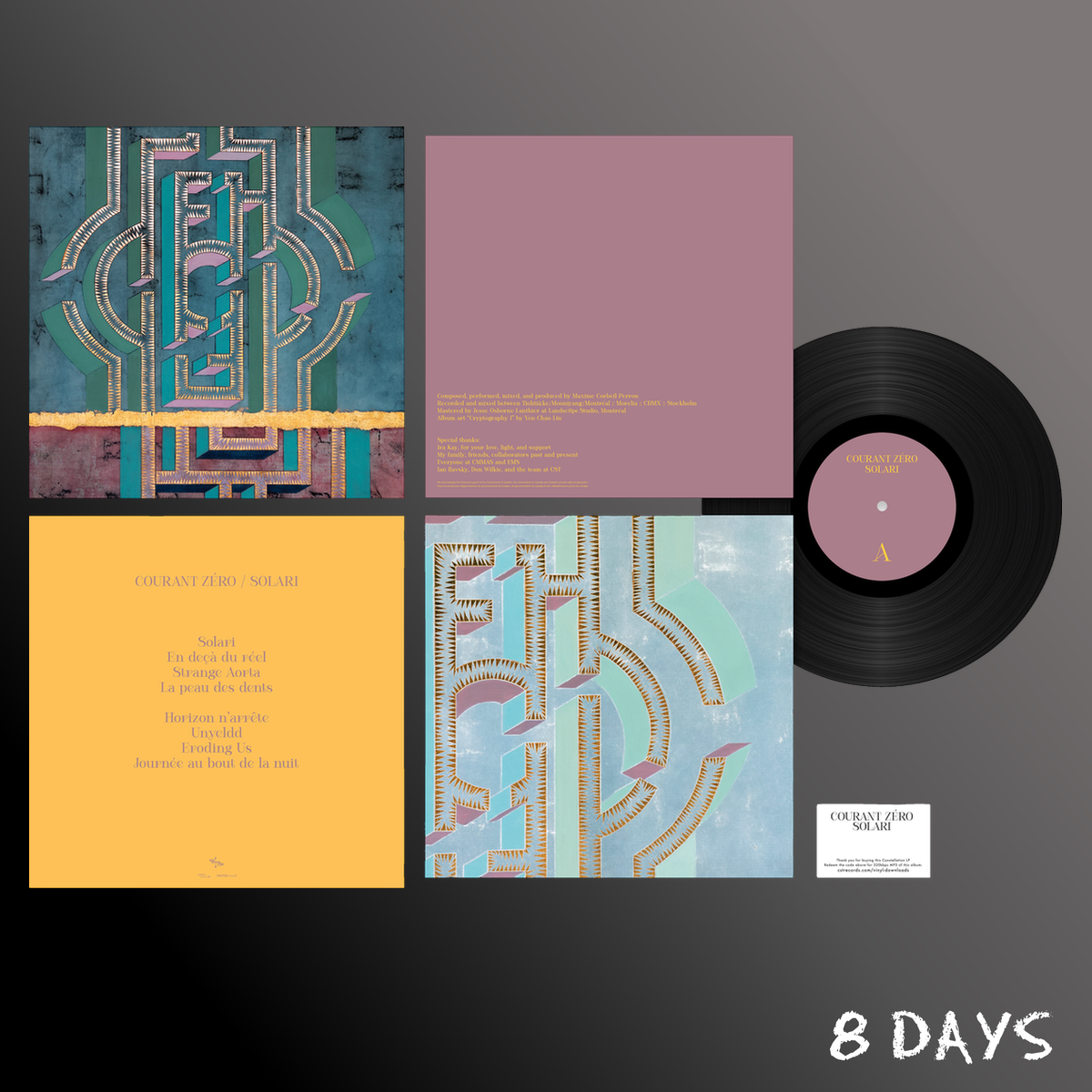 Courant Zéro - Solari - Black Vinyl LP | Pre-Order 25.9.26