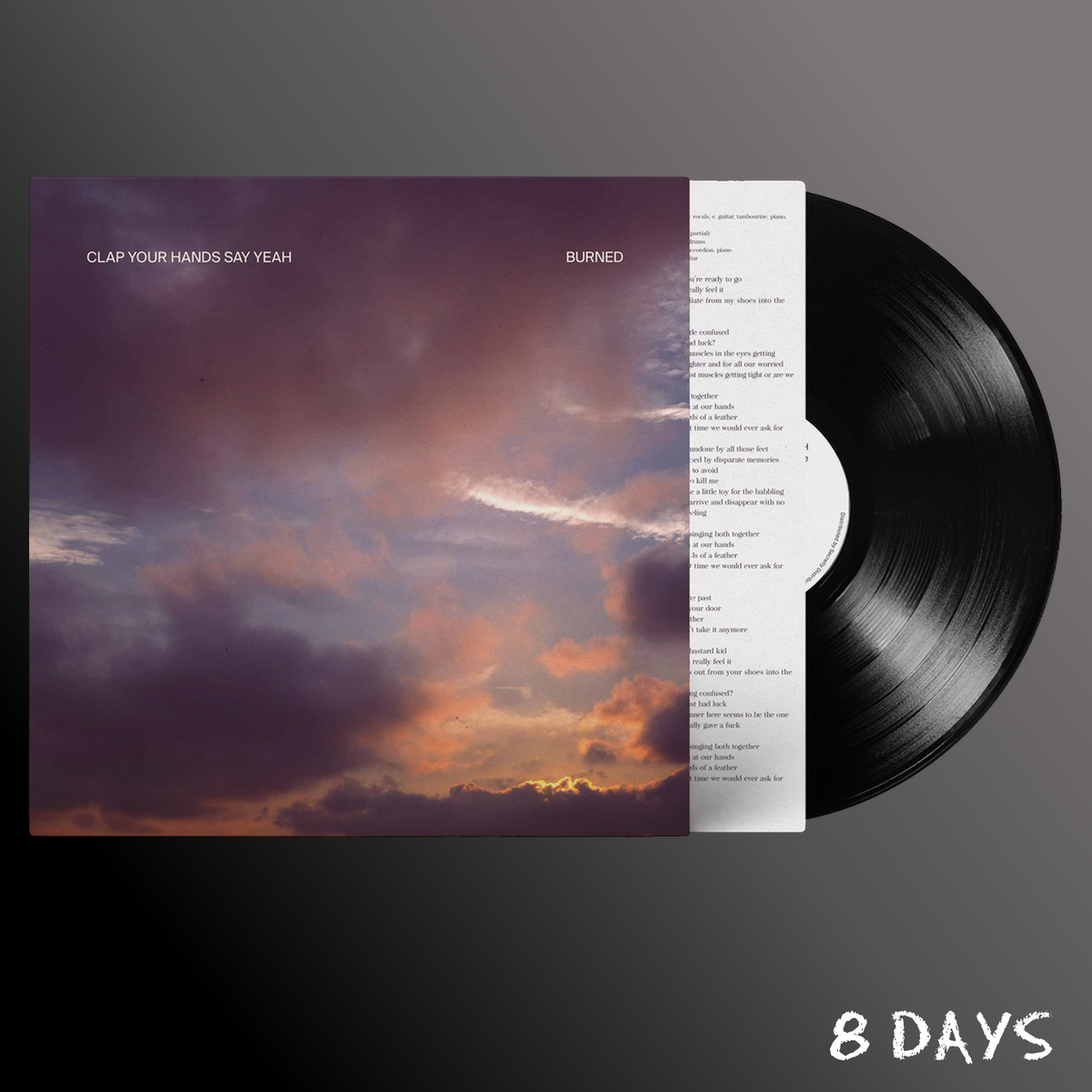 Clap Your Hands Say Yeah - Burned - Black Vinyl LP | Pre-Order 29.1.27