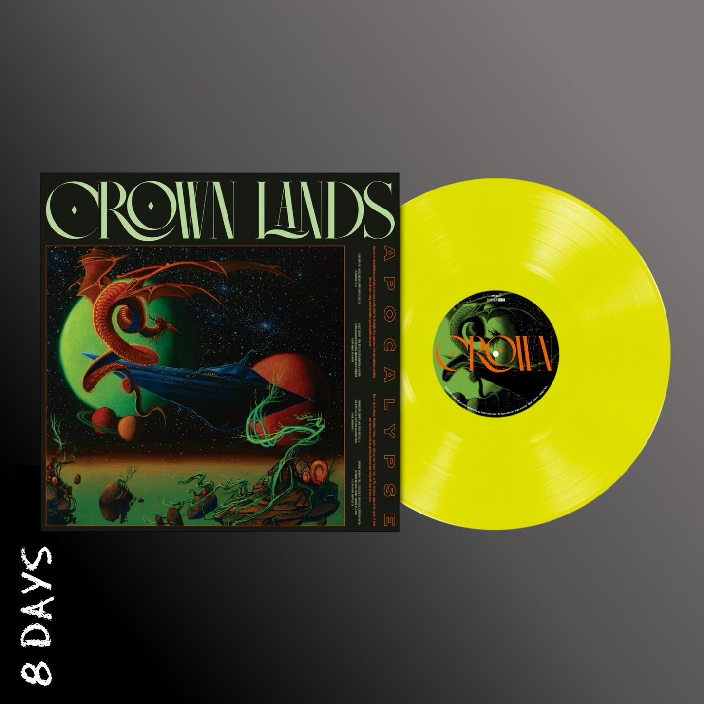 Crown Lands - Apocalypse - Neon Yellow Vinyl - Pre Order 15/5/26