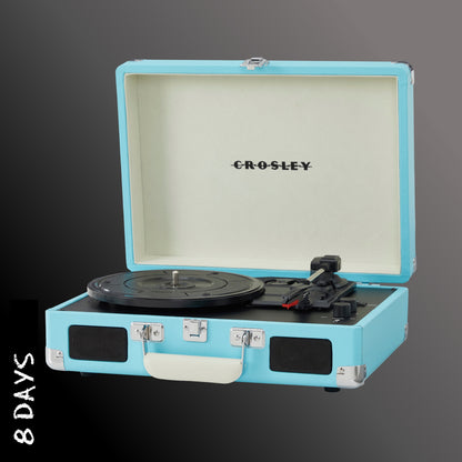 Crosley - Cruiser Plus Portable Turntable - Turquoise