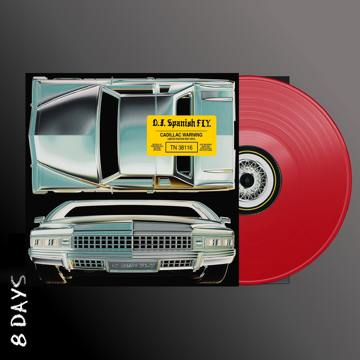 DJ Spanish Fly - Cadillac Warning - Red Vinyl - Pre Order 2/10/26