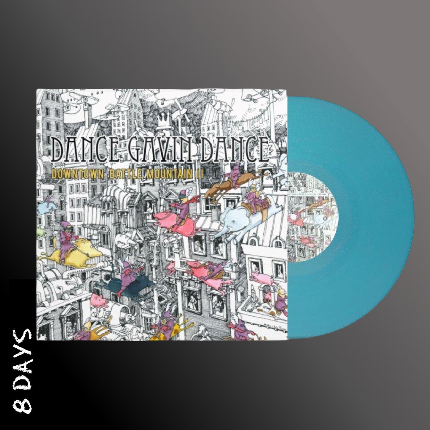 Dance Gavin Dance - Downtown Battle Mountain II - Light Blue Glitter Vinyl - Pre Order 24/7/26