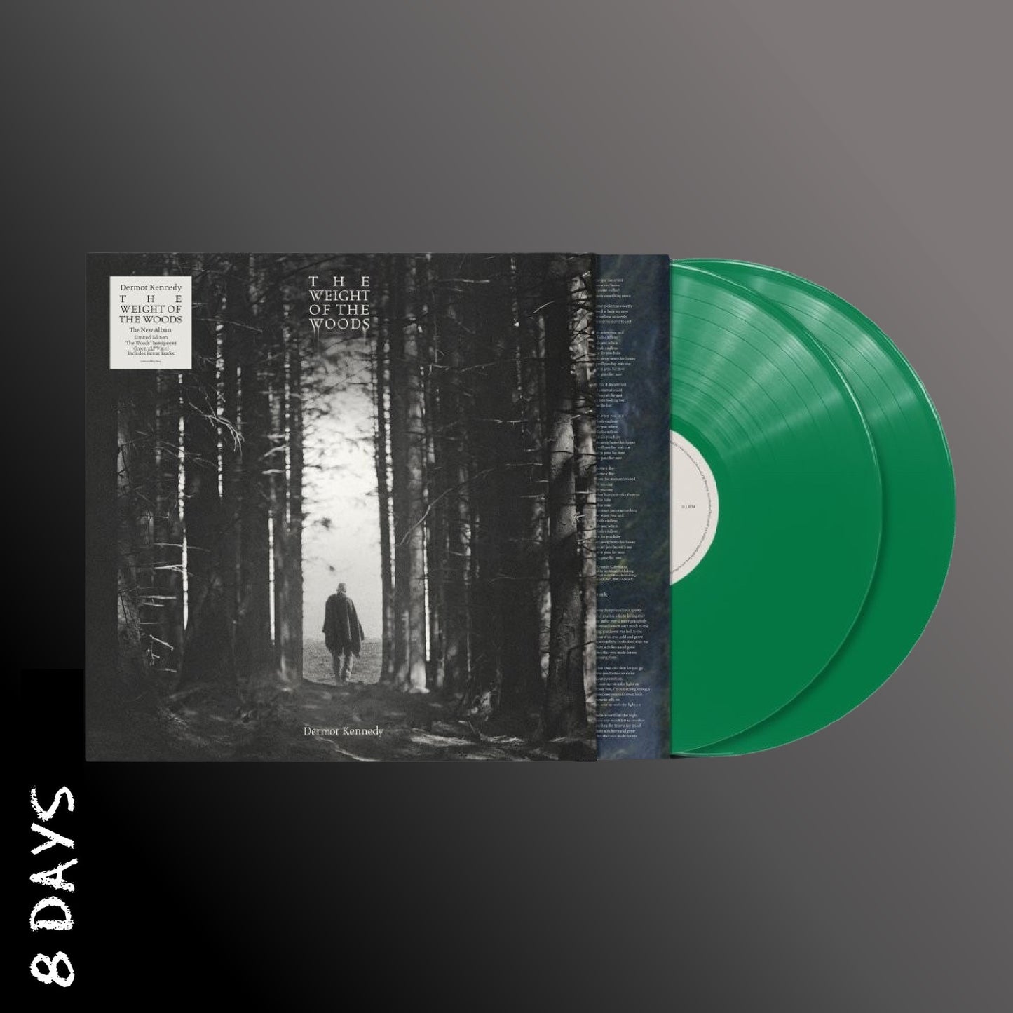 Dermot Kennedy - The Weight of the Woods - 2LP Indies Green Vinyl - Pre Order 27/3/26