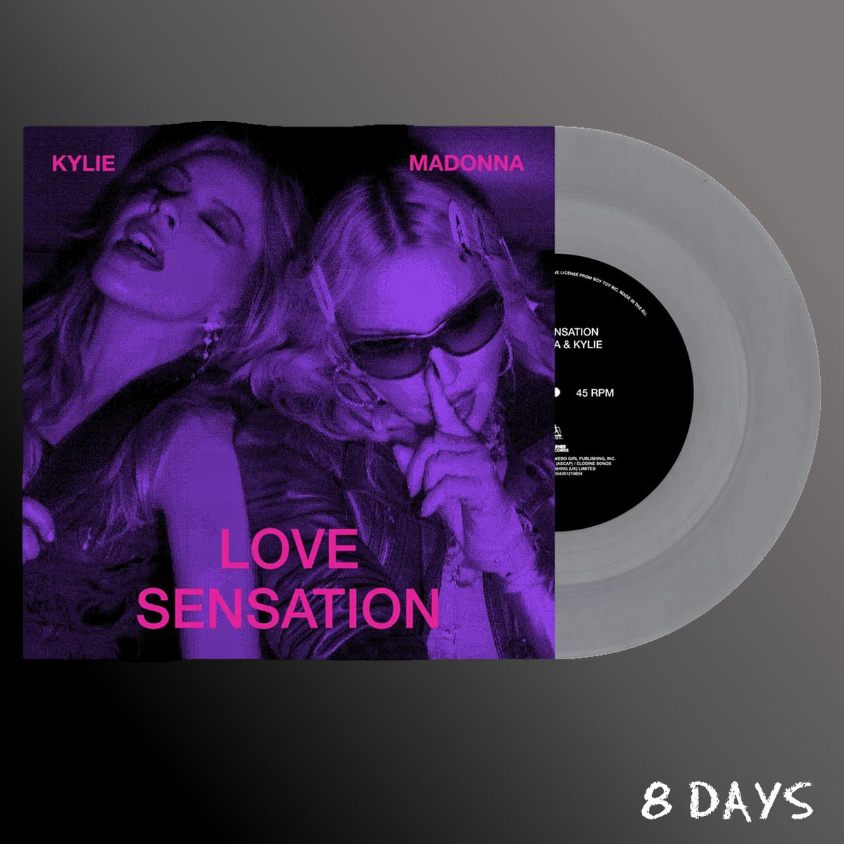 Madonna & Kylie - Love Sensation (Afterhours Mix) - 7” Clear Vinyl | Pre-Order 16.10.26