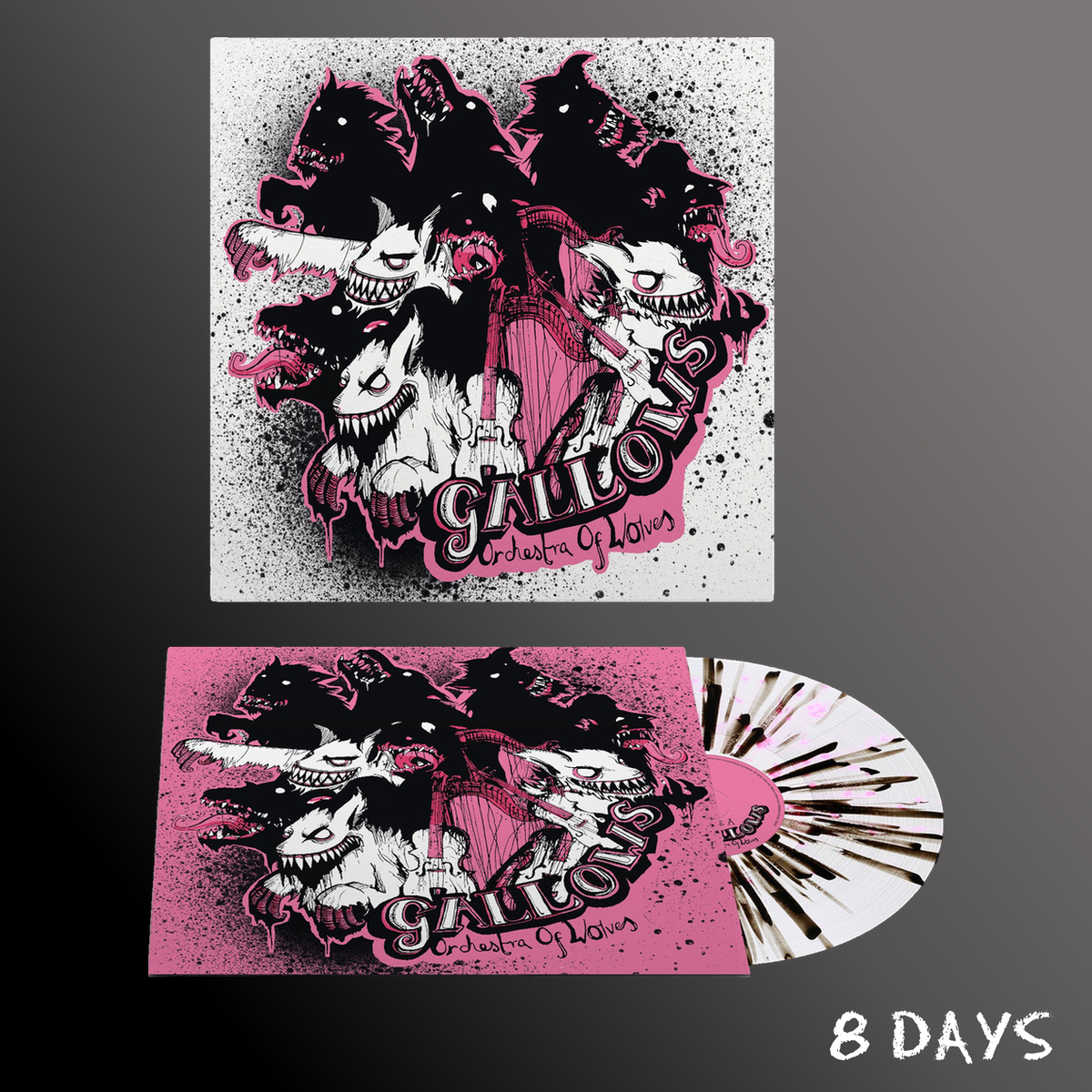 Gallows - Orchestra Of Wolves (2026 RM) - Indies Pink & Black Splatter Vinyl | Pre-Order 6.11.26