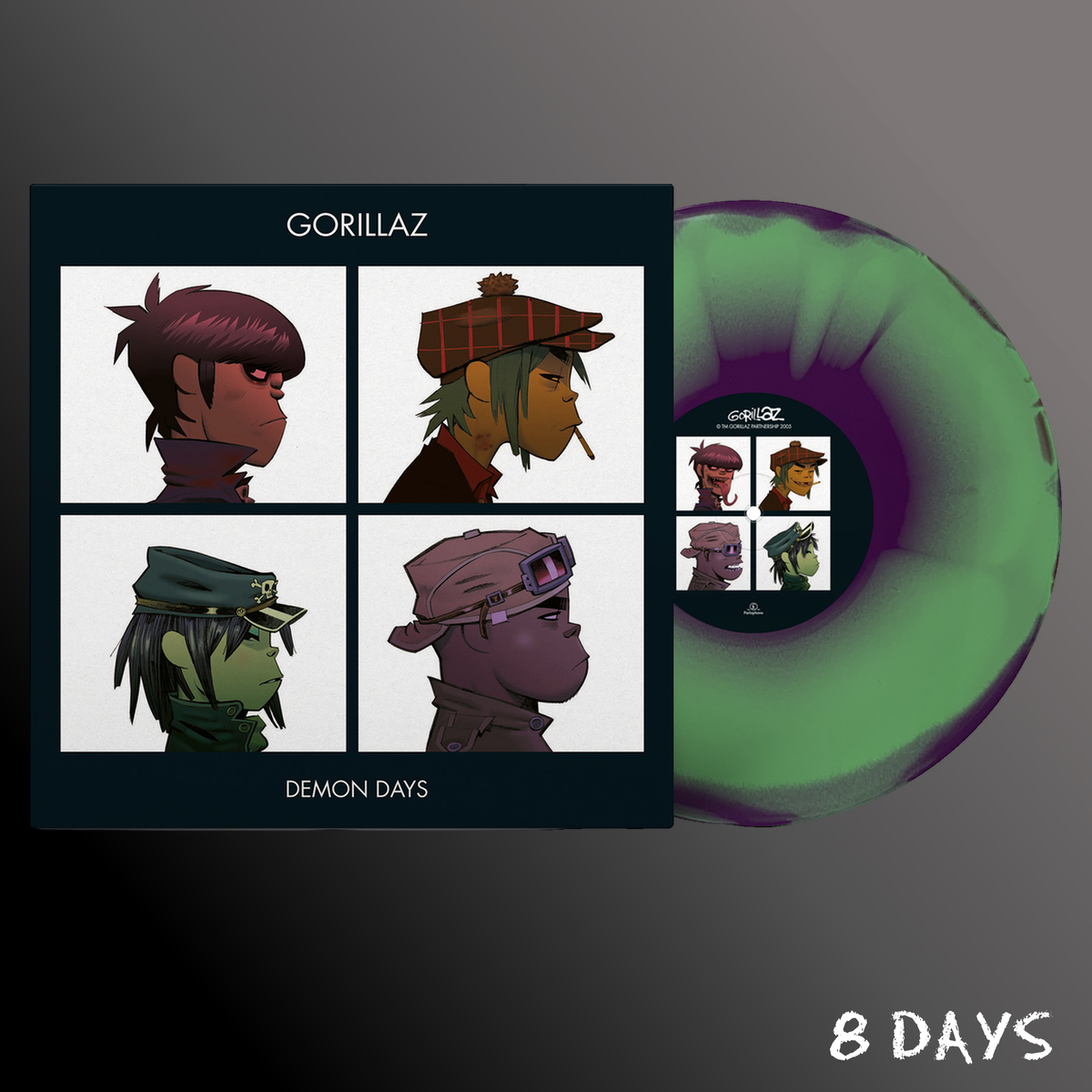 Gorillaz - Demon Days -  LTD. Green/Purple/Red Vinyl LP | Pre-Order 4.12.26